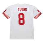 Choea SF.49ers 1994 #8 Steve Young Mitchell & Ness White Authentic Throwback Retired Player Stitched Puhic Jersey