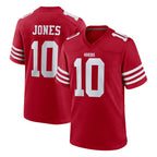 Choea SF.49ers #10 Mac Jones Player Red Game Home Stitched Jerseys