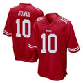 Choea SF.49ers #10 Mac Jones Player Red Home Game Stitched Jerseys