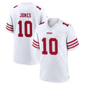 Choea SF.49ers #10 Mac Jones Player White Game Home Stitched Jerseys
