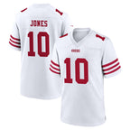 Choea SF.49ers #10 Mac Jones Player White Game Home Stitched Jerseys