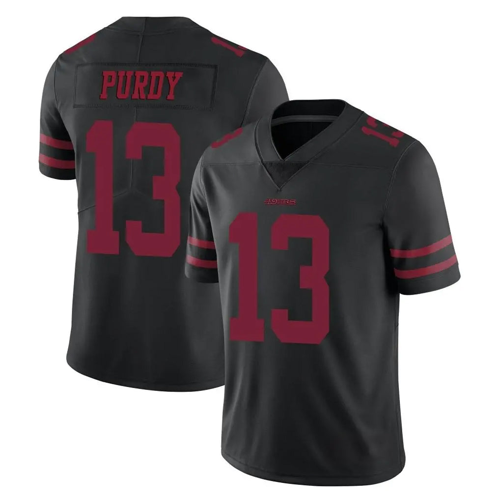 Choea SF.49ers #13 Brock Purdy Player Black Alternate Limited Vapor Untouchable Home Game Stitched Jerseys