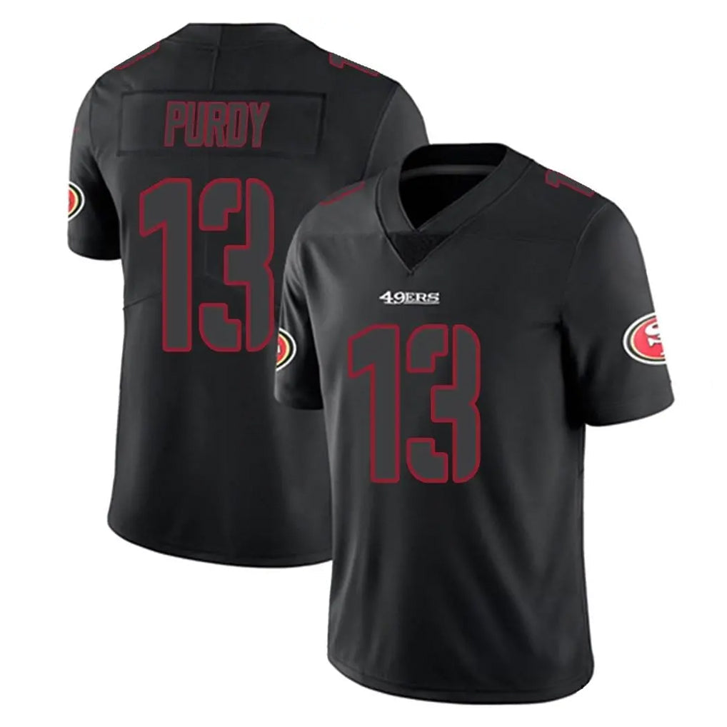 Choea SF.49ers #13 Brock Purdy Player Black Impact Limited Home Game Stitched Jerseys