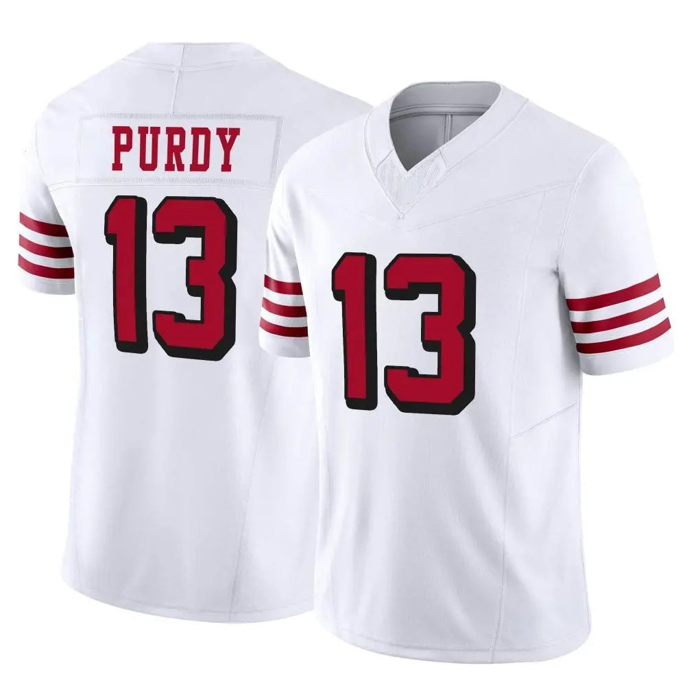 Choea SF.49ers #13 Brock Purdy Player White Limited Alternate Vapor F.U.S.E. Home Game Stitched Jerseys