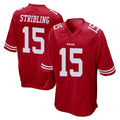 Choea SF.49ers #15 De'Zhaun Stribling Player Red Home Game Stitched Jerseys