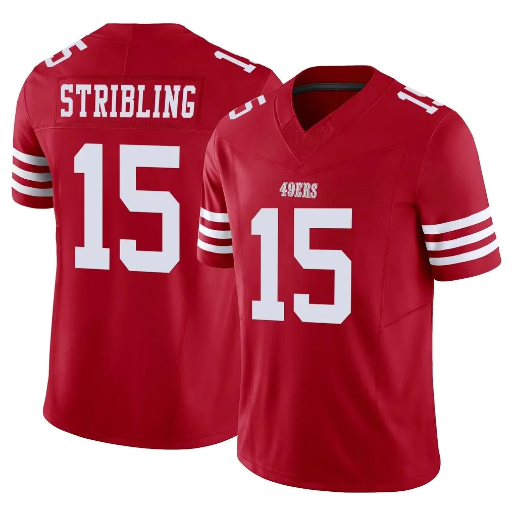 Choea SF.49ers #15 De'Zhaun Stribling Player Red Limited Vapor F.U.S.E. Home Game Stitched Jerseys