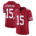 Choea SF.49ers #15 De'Zhaun Stribling Player Red Limited Vapor Untouchable Home Game Stitched Jerseys