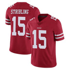Choea SF.49ers #15 De'Zhaun Stribling Player Red Limited Vapor Untouchable Home Game Stitched Jerseys
