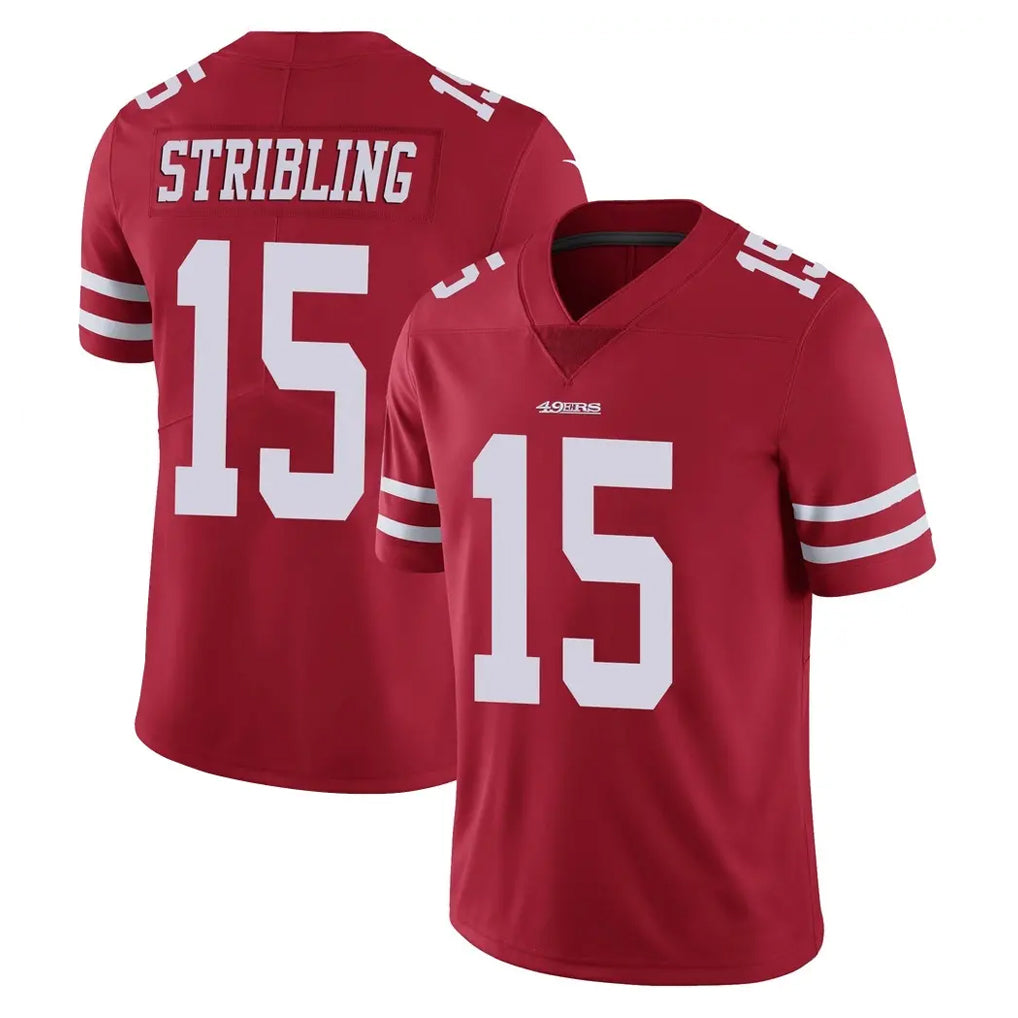Choea SF.49ers #15 De'Zhaun Stribling Player Red Limited Vapor Untouchable Home Game Stitched Jerseys
