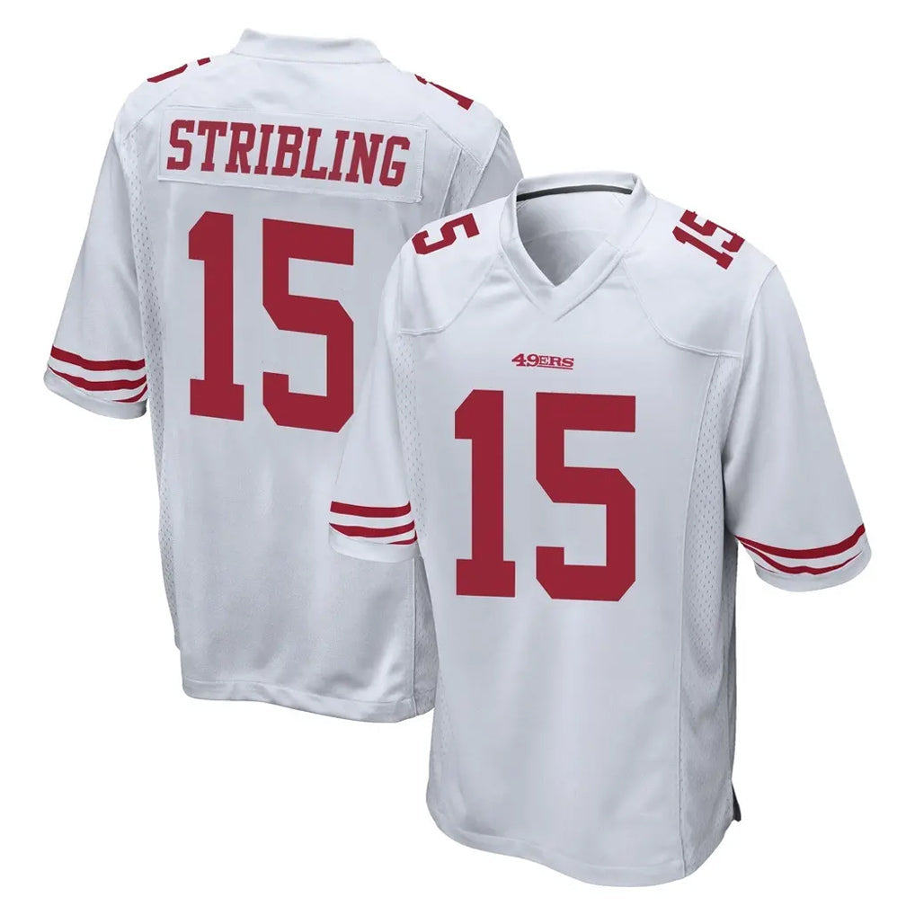 Choea SF.49ers #15 De'Zhaun Stribling Player White Home Game Stitched Jerseys