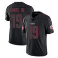 Choea SF.49ers #19 Deebo Samuel Sr. Player Black Impact Limited Home Game Stitched Jerseys