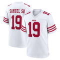 Choea SF.49ers #19 Deebo Samuel Sr. Player White Game Home Stitched Jerseys