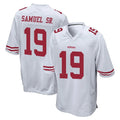 Choea SF.49ers #19 Deebo Samuel Sr. Player White Home Game Stitched Jerseys