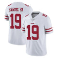 Choea SF.49ers #19 Deebo Samuel Sr. Player White Limited Vapor Untouchable Home Game Stitched Jerseys
