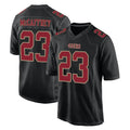 Choea SF.49ers #23 Christian McCaffrey Player Black Fashion Home Game Stitched Jerseys