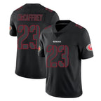 Choea SF.49ers #23 Christian McCaffrey Player Black Impact Limited Home Game Stitched Jerseys