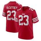 Choea SF.49ers #23 Christian McCaffrey Player Red Game Home Stitched Jerseys