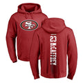 Choea SF.49ers #23 Christian McCaffrey Player Red LOGO Pullover Hoodies Home Game Stitched Jerseys