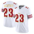 Choea SF.49ers #23 Christian McCaffrey Player White 2025 Rivalries Collection Game Limited Stitched Jerseys
