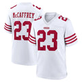 Choea SF.49ers #23 Christian McCaffrey Player White Game Home Stitched Jerseys