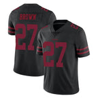 Choea SF.49ers #27 Ji'Ayir Brown Player Black Alternate Limited Vapor Untouchable Home Game Stitched Jerseys