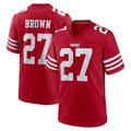 Choea SF.49ers #27 Ji'Ayir Brown Player Red Game Home Stitched Jerseys