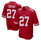 Choea SF.49ers #27 Ji'Ayir Brown Player Red Home Game Stitched Jerseys