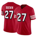 Choea SF.49ers #27 Ji'Ayir Brown Player Red Limited Alternate Vapor F.U.S.E. Home Game Stitched Jerseys