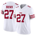 Choea SF.49ers #27 Ji'Ayir Brown Player White Limited Vapor F.U.S.E. Home Game Stitched Jerseys