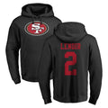 Choea SF.49ers #2 Deommodore Lenoir Player Black LOGO Pullover Hoodies Home Game Stitched Jerseys