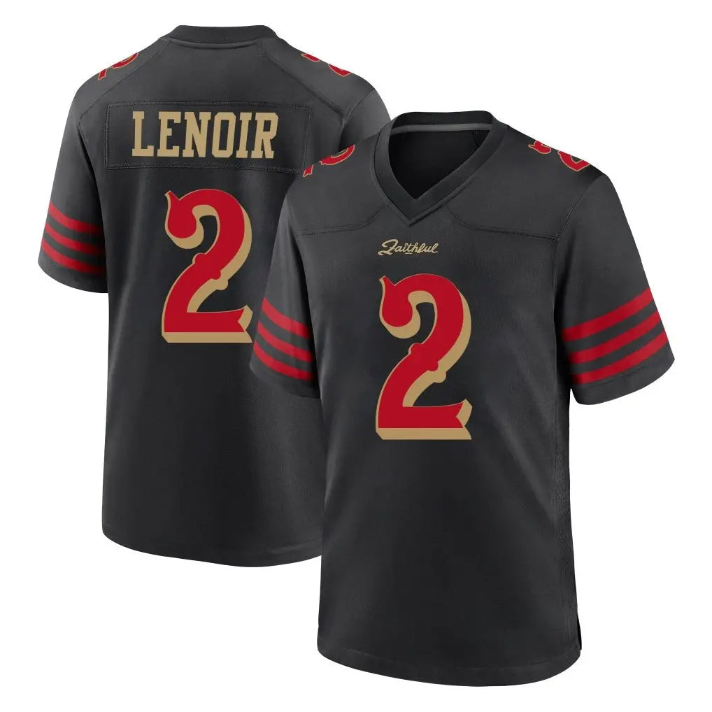 Choea SF.49ers #2 Deommodore Lenoir Player Black Rivalries Collection Home Game Stitched Jerseys