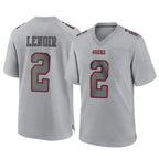 Choea SF.49ers #2 Deommodore Lenoir Player Gray Atmosphere Fashion Home Game Stitched Jerseys