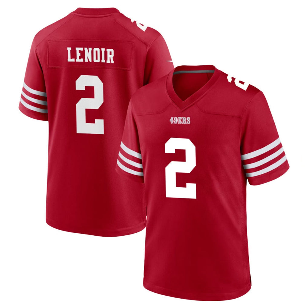 Choea SF.49ers #2 Deommodore Lenoir Player Red Game Home Stitched Jerseys