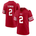 Choea SF.49ers #2 Deommodore Lenoir Player Red Game Home Stitched Jerseys