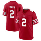 Choea SF.49ers #2 Deommodore Lenoir Player Red Game Home Stitched Jerseys