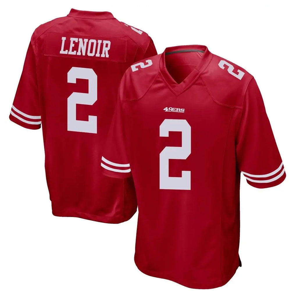 Choea SF.49ers #2 Deommodore Lenoir Player Red Home Game Stitched Jerseys