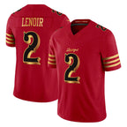 Choea SF.49ers #2 Deommodore Lenoir Player Red Rivalries Vapor Limited Home Game Stitched Jerseys