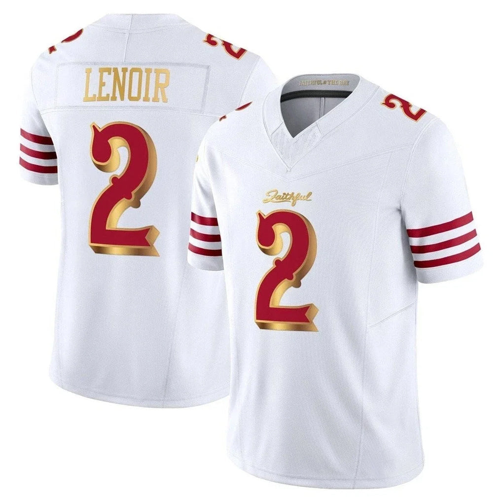 Choea SF.49ers #2 Deommodore Lenoir Player White 2025 Rivalries Collection Game Limited Stitched Jerseys