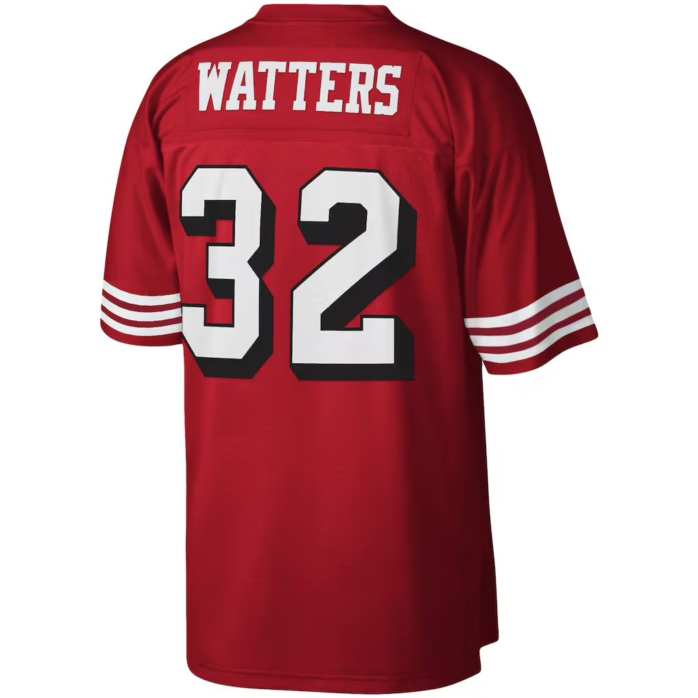 Choea SF.49ers #32 Ricky Watters Mitchell & Ness Scarlet Legacy Replica Jersey