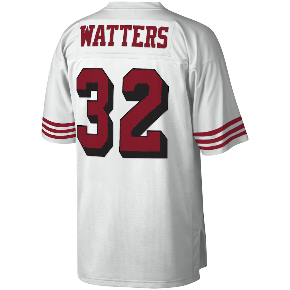 Choea SF.49ers #32 Ricky Watters Mitchell & Ness White Legacy Replica Jersey