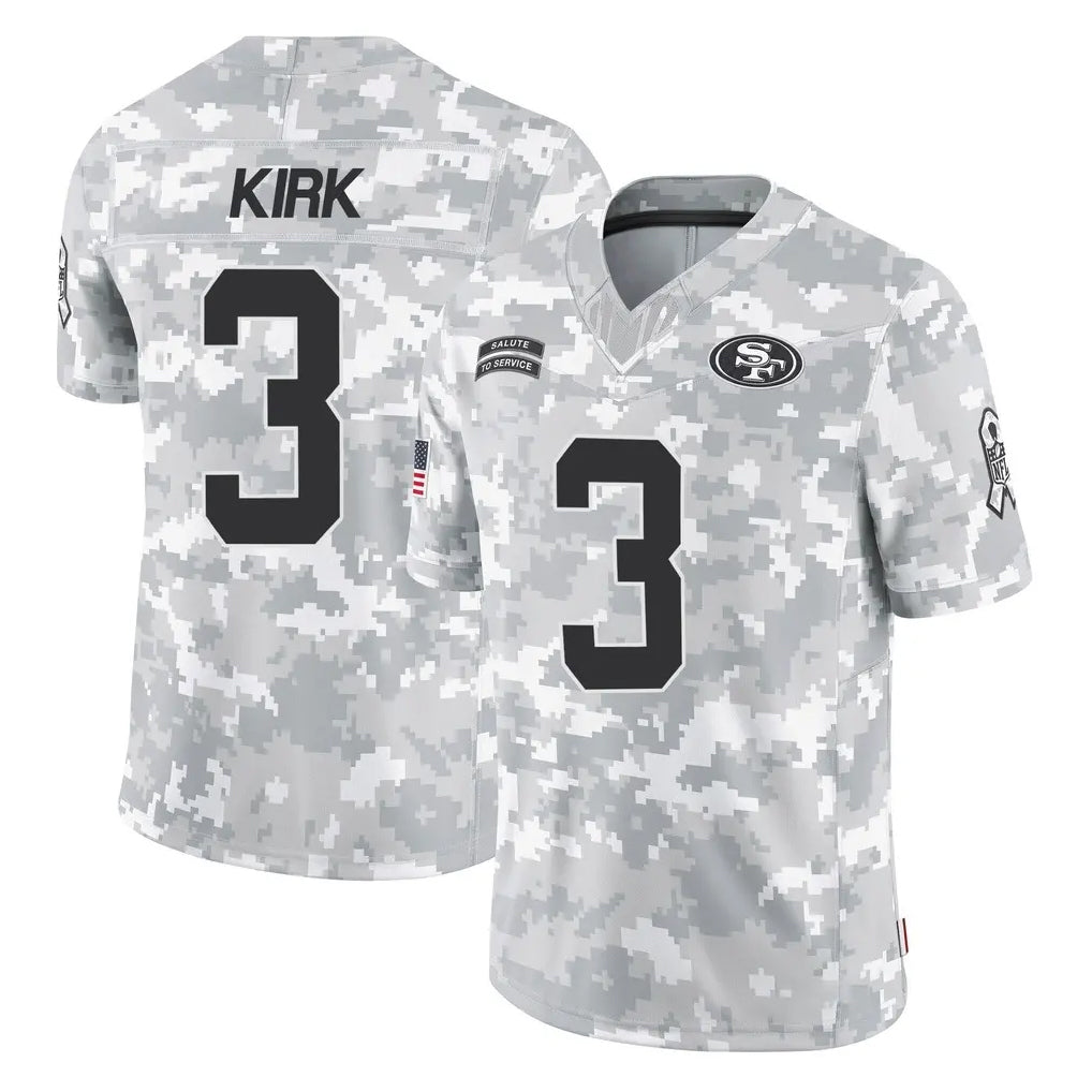 Choea SF.49ers #3 Christian Kirk Player Arctic Camo Limited Salute To Service Home Game Stitched Jerseys
