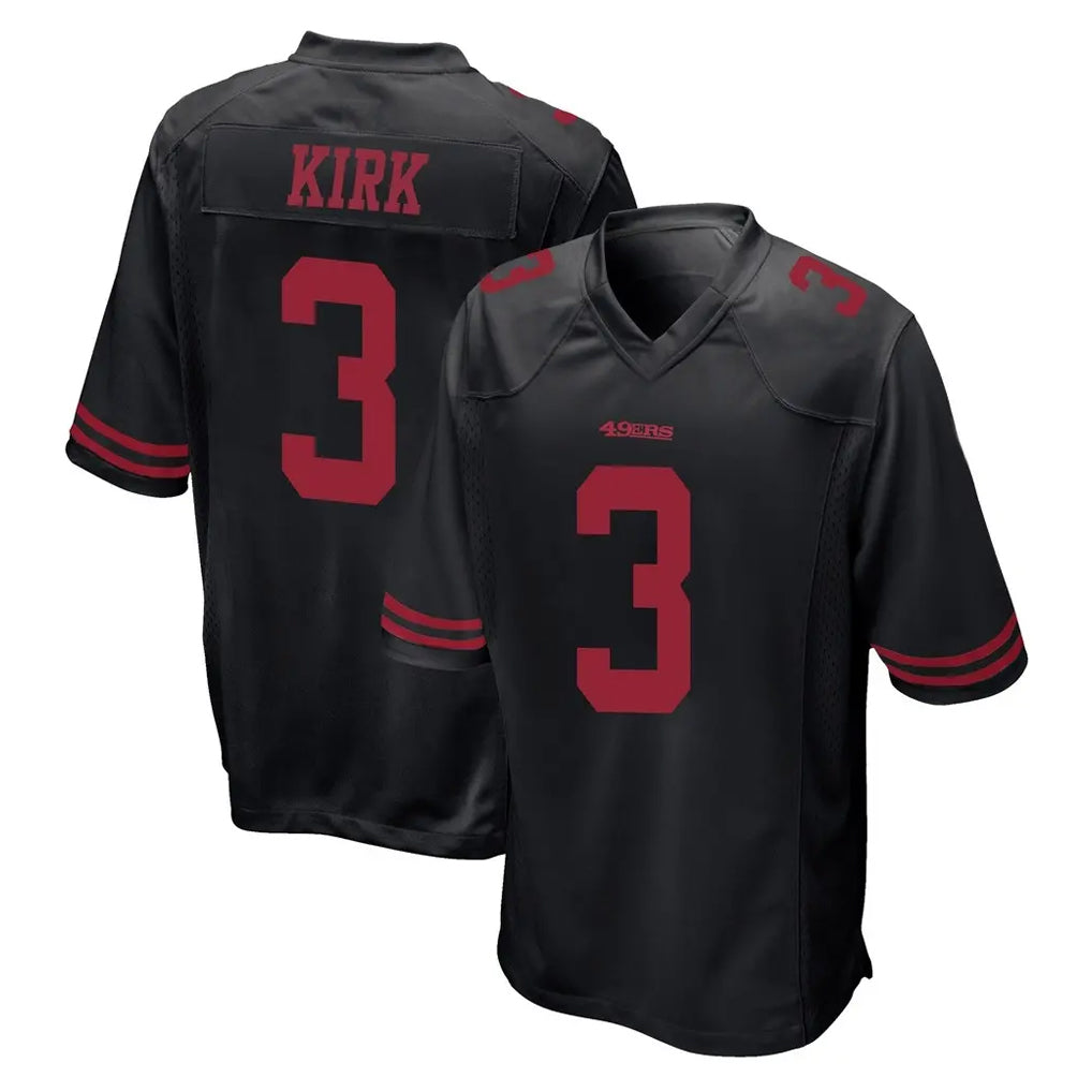 Choea SF.49ers #3 Christian Kirk Player Black Alternate Home Game Stitched Jerseys