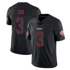 Choea SF.49ers #3 Christian Kirk Player Black Impact Limited Home Game Stitched Jerseys