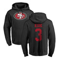 Choea SF.49ers #3 Christian Kirk Player Black LOGO Pullover Hoodies Home Game Stitched Jerseys