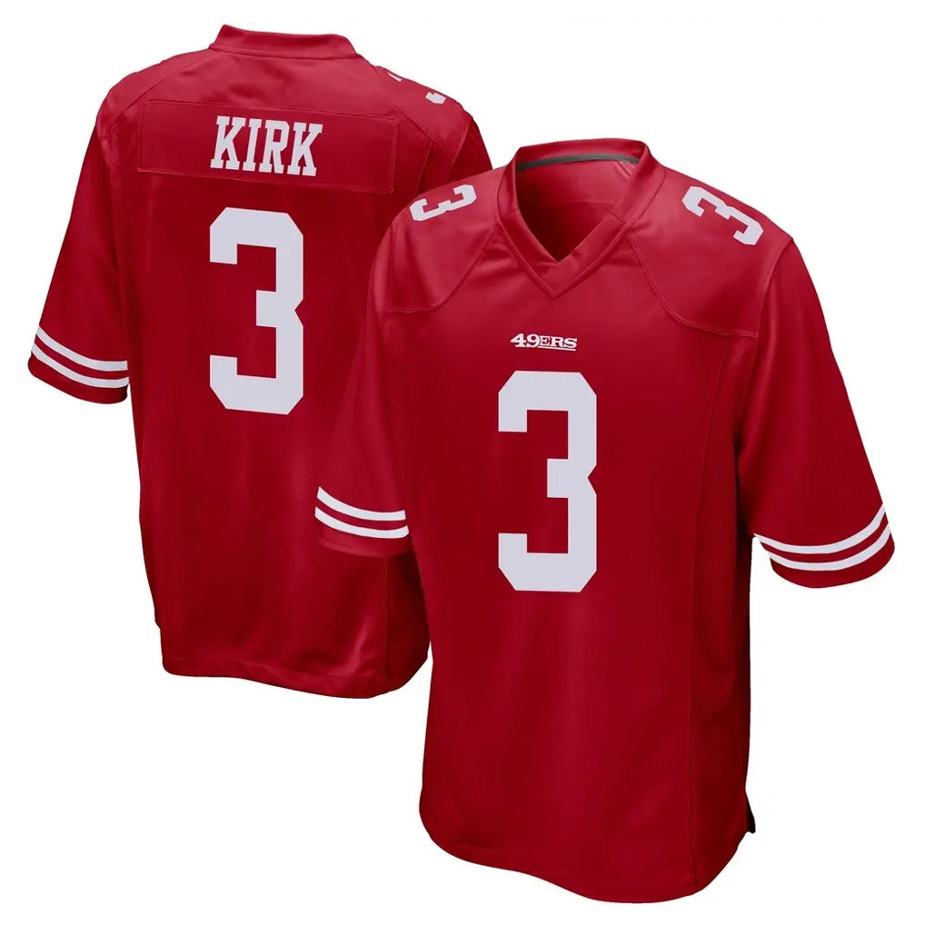 Choea SF.49ers #3 Christian Kirk Player Red Home Game Stitched Jerseys