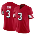 Choea SF.49ers #3 Christian Kirk Player Red Limited Alternate Vapor F.U.S.E. Home Game Stitched Jerseys