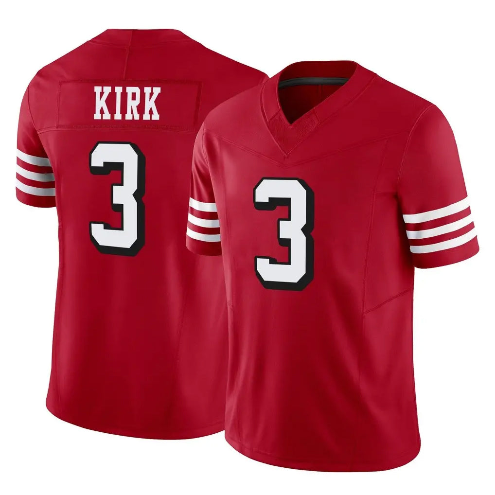 Choea SF.49ers #3 Christian Kirk Player Red Limited Alternate Vapor F.U.S.E. Home Game Stitched Jerseys