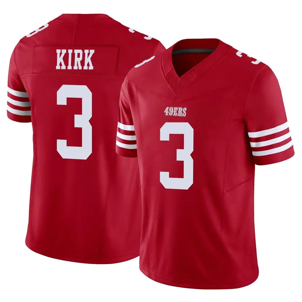 Choea SF.49ers #3 Christian Kirk Player Red Limited Vapor F.U.S.E. Home Game Stitched Jerseys