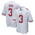 Choea SF.49ers #3 Christian Kirk Player White Home Game Stitched Jerseys