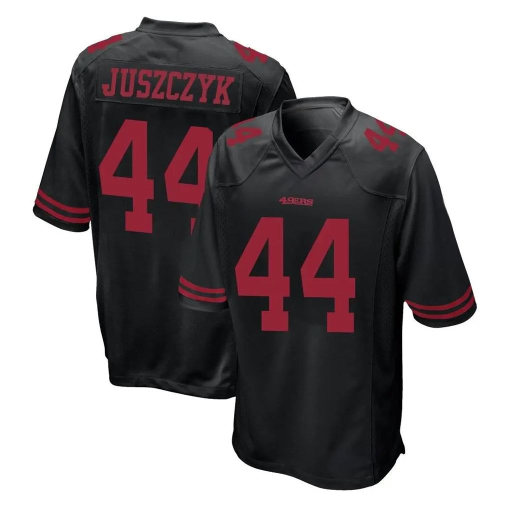 Choea SF.49ers #44 Kyle Juszczyk Player Black Alternate Home Game Stitched Jerseys